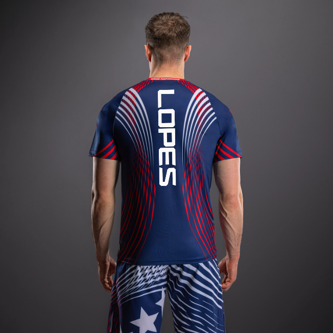 Men's UFC Freedom 250 by Venum Blue Authentic Fight Night Walkout Jersey - Fighter