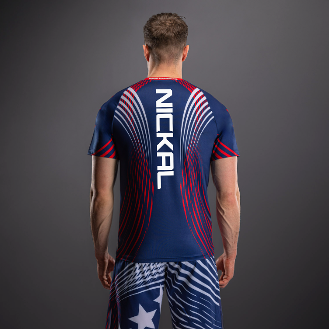 Men's UFC Freedom 250 by Venum Blue Authentic Fight Night Walkout Jersey - Fighter