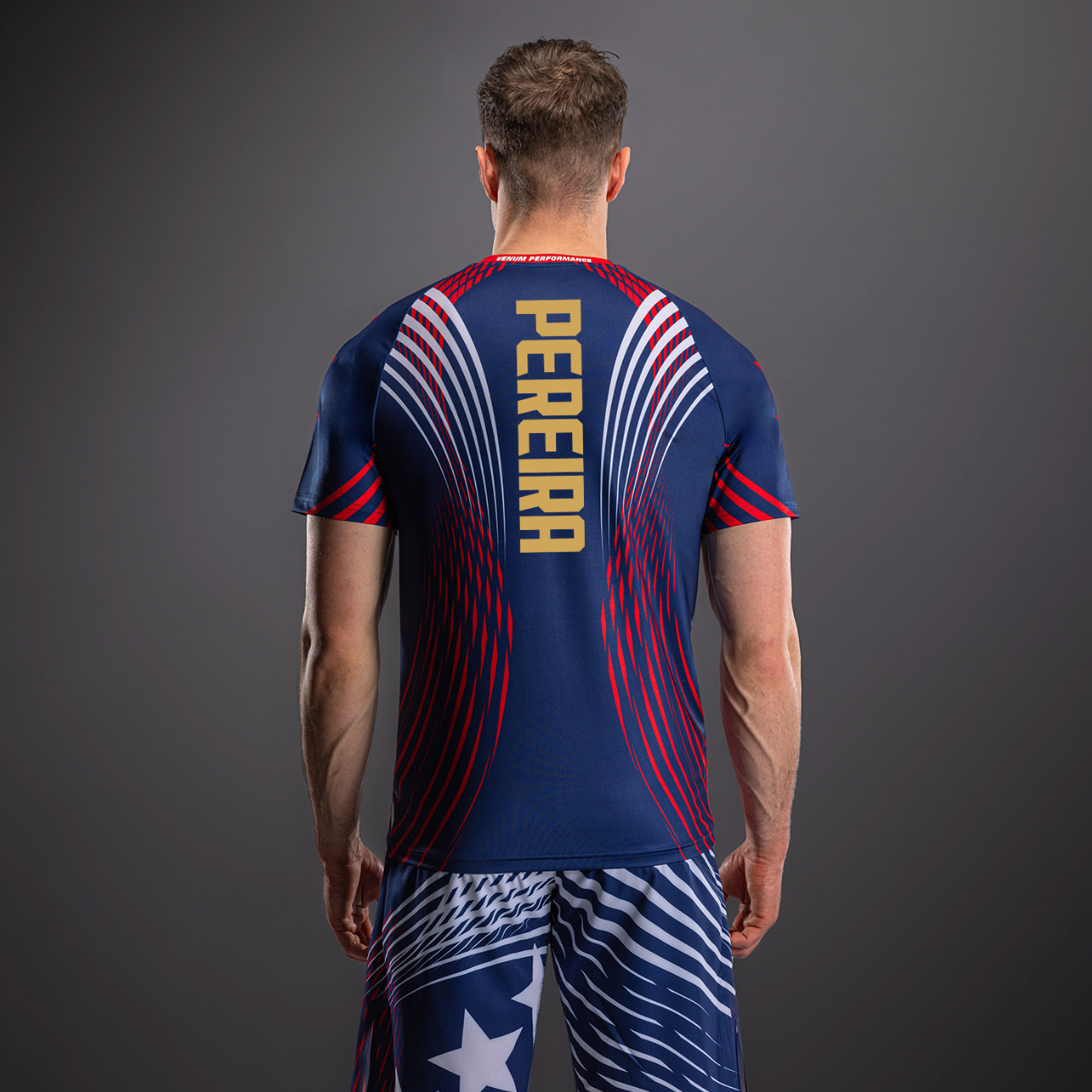 Men's UFC Freedom 250 by Venum Blue Authentic Fight Night Walkout Jersey - Fighter