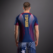 Men's UFC Freedom 250 by Venum Blue Authentic Fight Night Walkout Jersey - Fighter