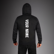 Men's UFC Zenith by Venum Replica Black Zip Hoodie Personalized