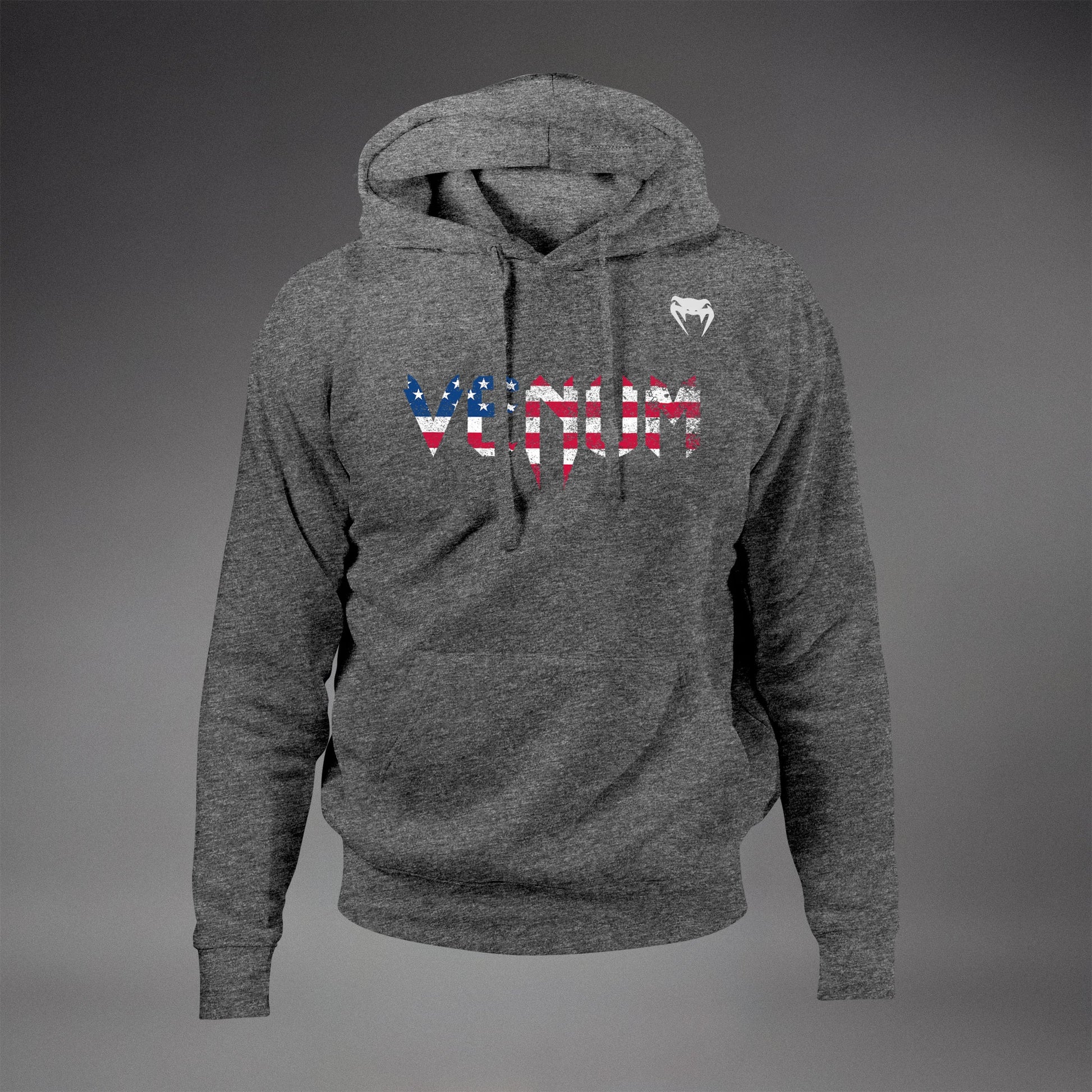 Venum Classic USA Hoodie - Heather Grey/White  product-type_Sweatshirts Venum