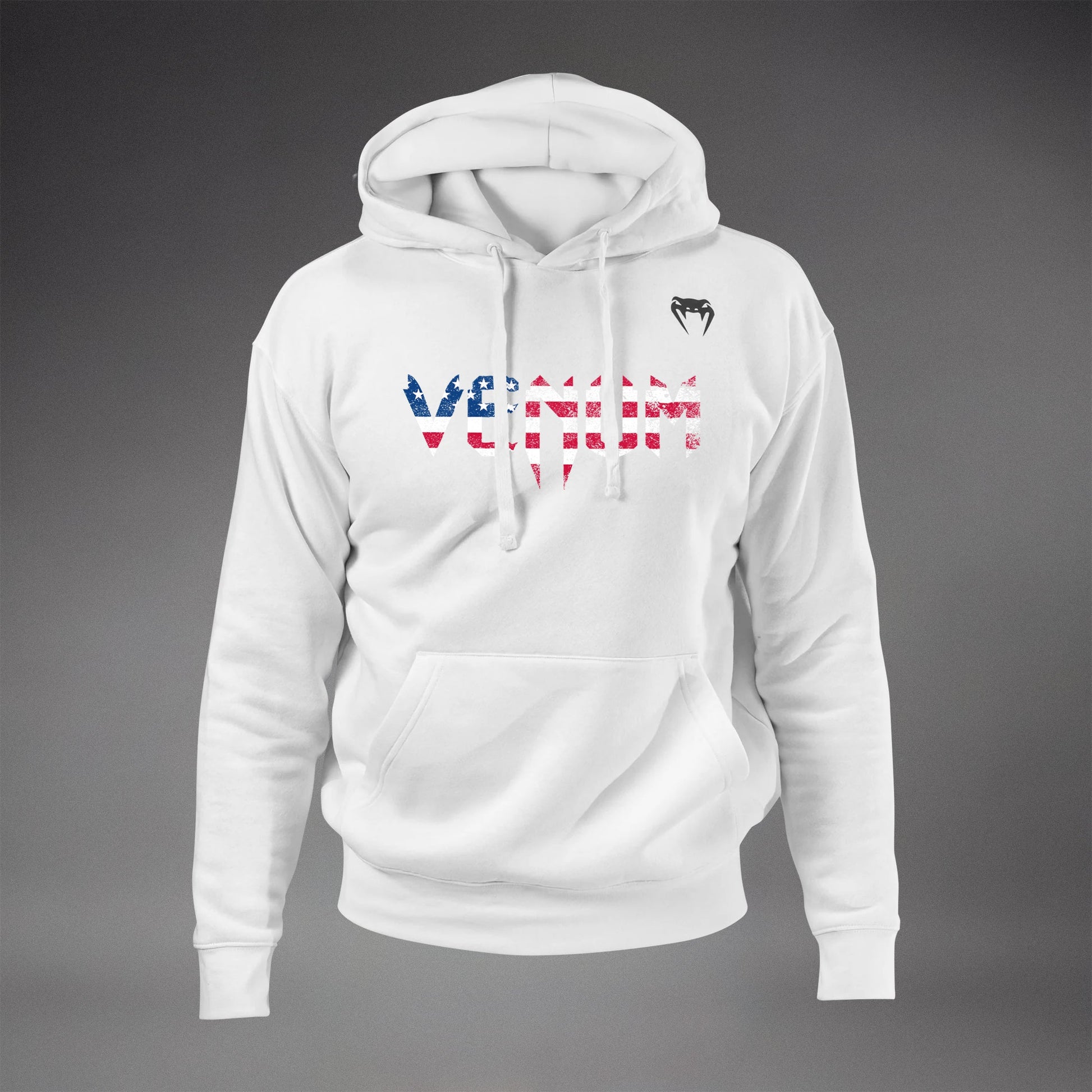 Venum Classic USA Hoodie - White/Black  product-type_Sweatshirts Venum