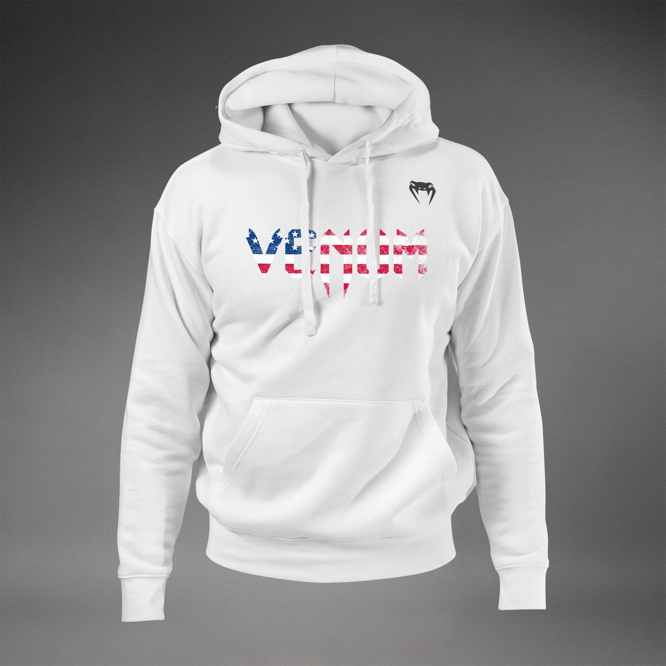 Venum Classic USA Hoodie - White/Black  product-type_Sweatshirts Venum