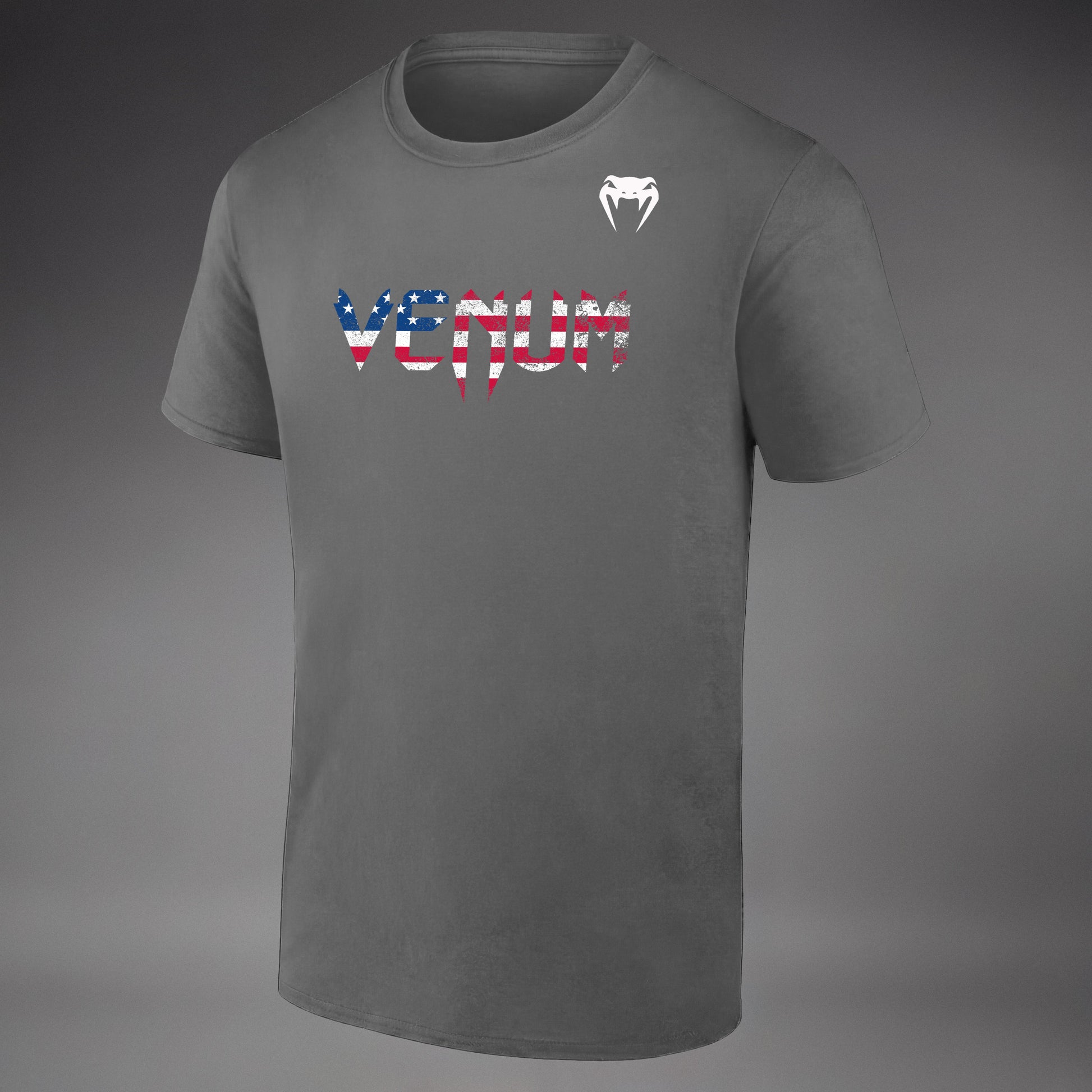 Venum Classic USA Kids Short Sleeve T-Shirt - Heather Grey/White  product-type_T-Shirts Venum