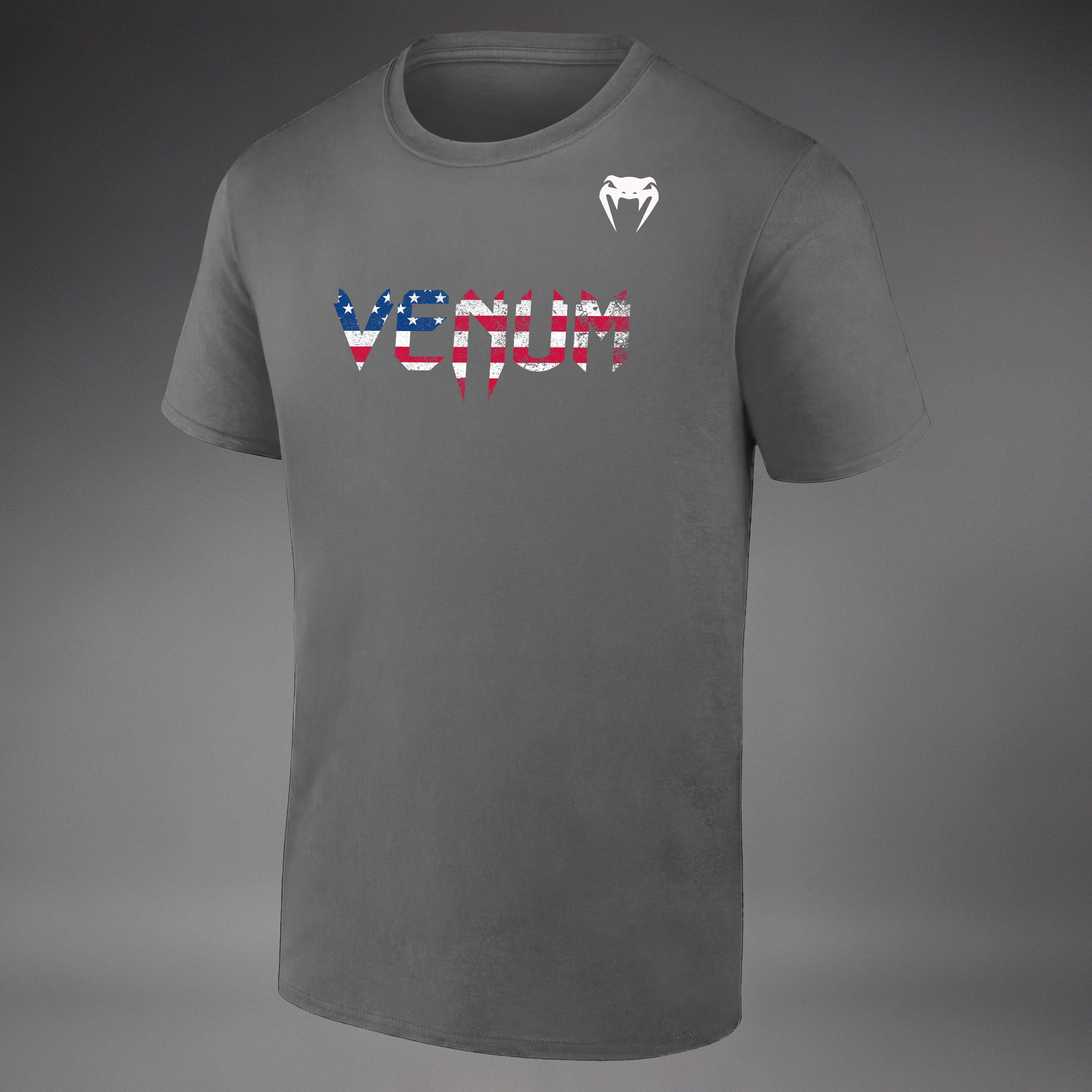 Venum Classic USA Kids Short Sleeve T-Shirt - Heather Grey/White  product-type_T-Shirts Venum