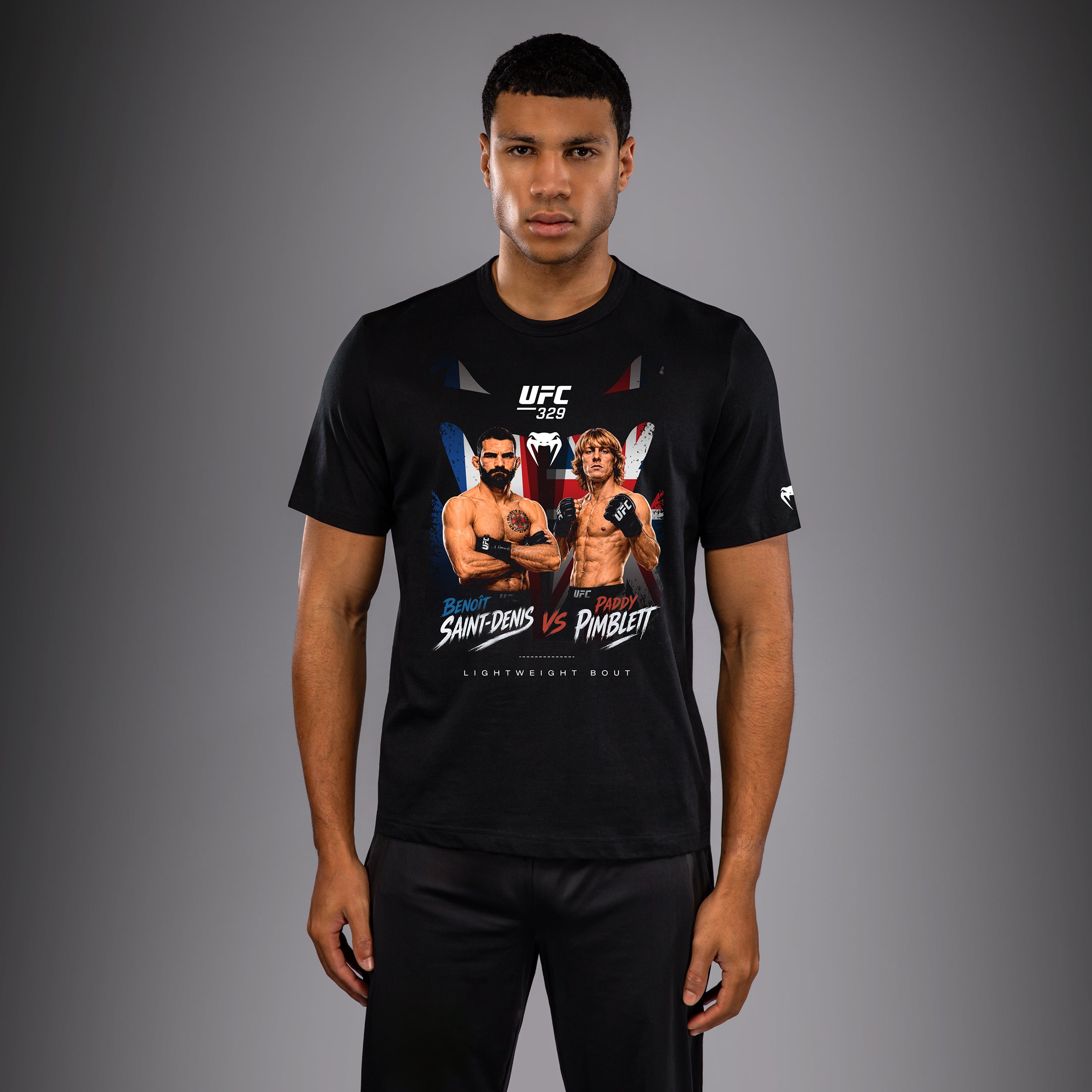 Venum UFC 329 Main Event T-shirt - Benoit Saint-Denis vs Paddy Pimblett