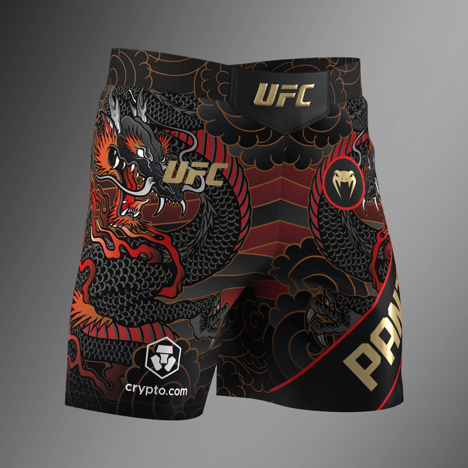 Men's UFC Unrivaled by Venum Red Alexandre Pantoja Short fit Fight short