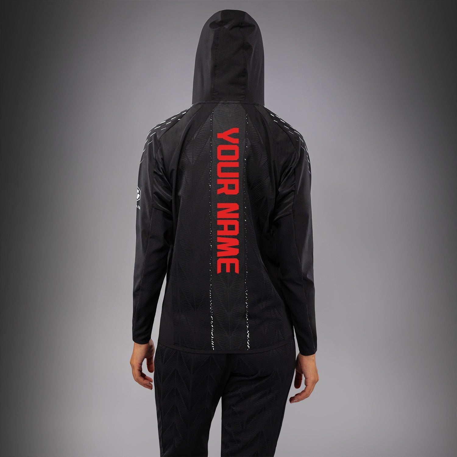 Women's UFC Zenith by Venum Black Authentic Fight Night Walkout Hoodie Personalized