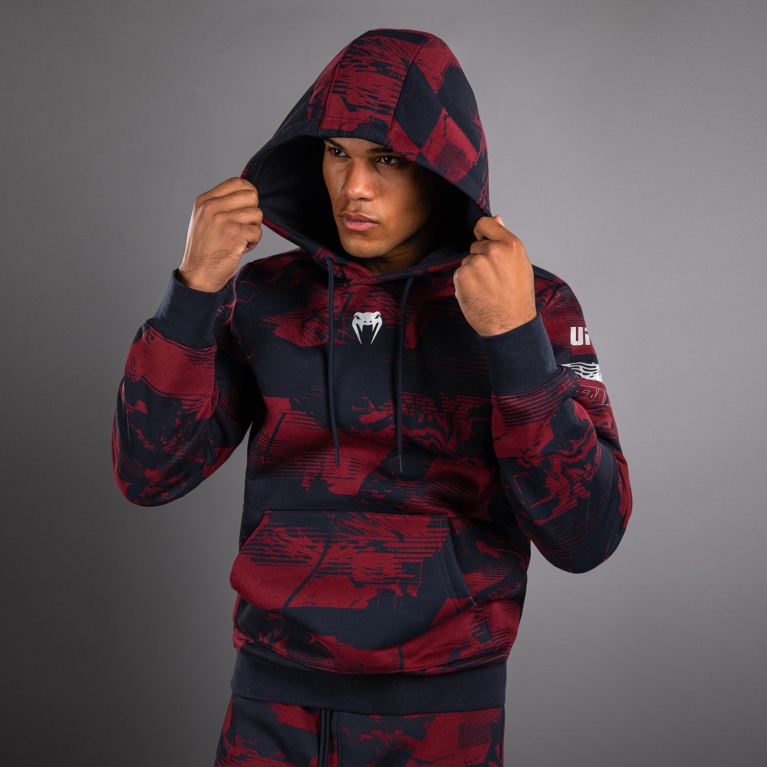 Men's UFC Zenith by Venum Burgundy Authentic Fight Week Pullover Hoodie  product-type_Sweatshirts Venum