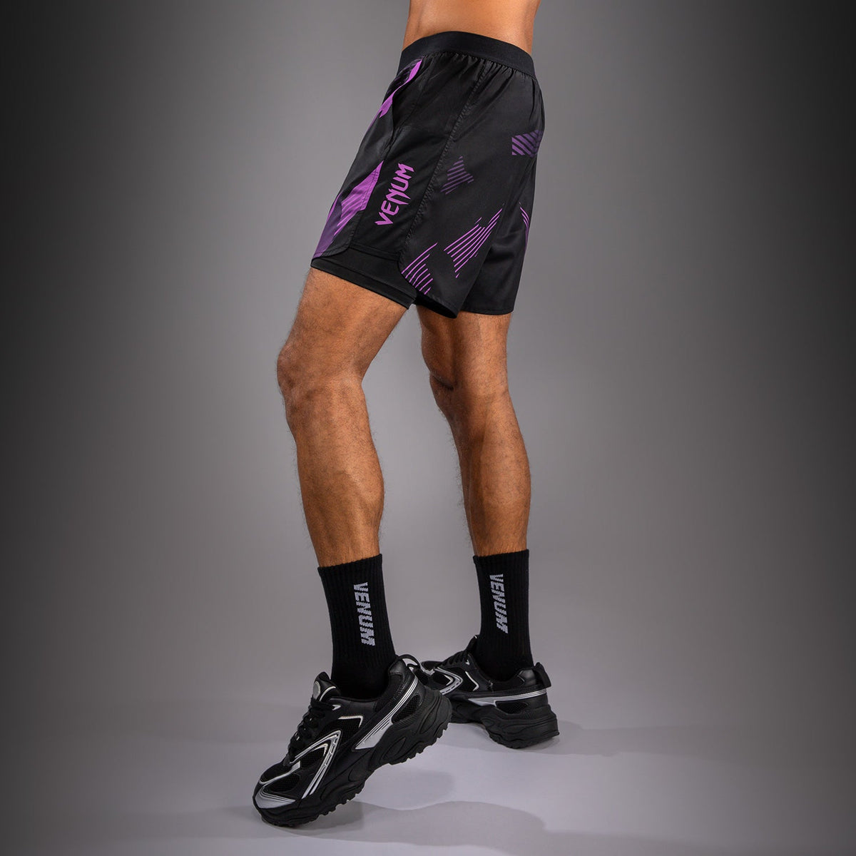 Venum No-Gi 6.0 Training Shorts - Black/Purple  product-type_Training shorts Venum