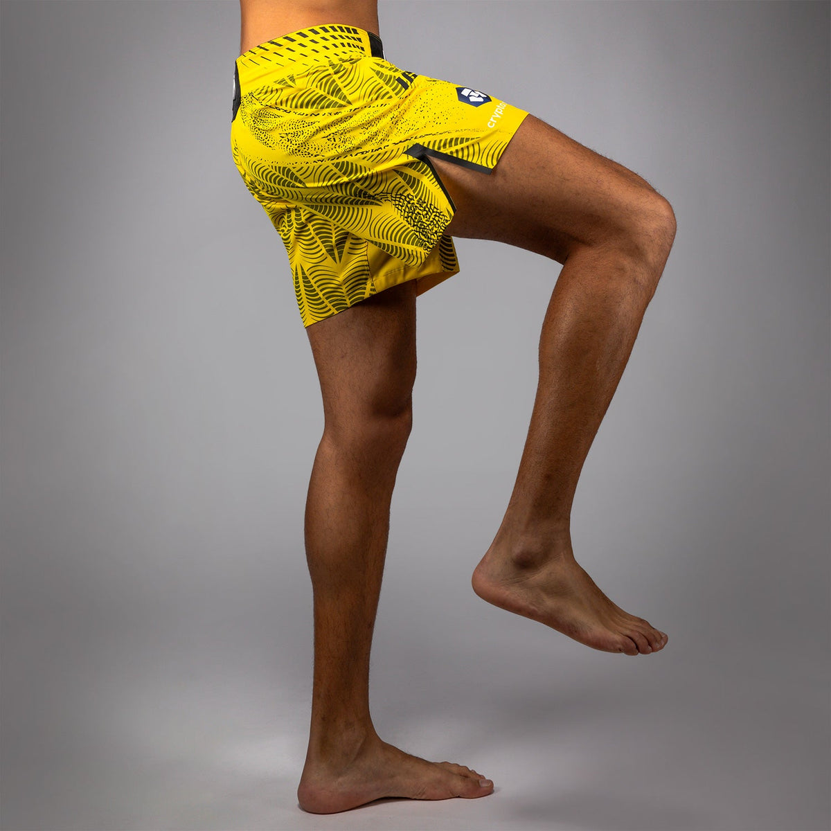 Men's UFC Zenith by Venum Yellow Authentic Fight Night Short Fit Fight Short  product-type_MMA Shorts Venum