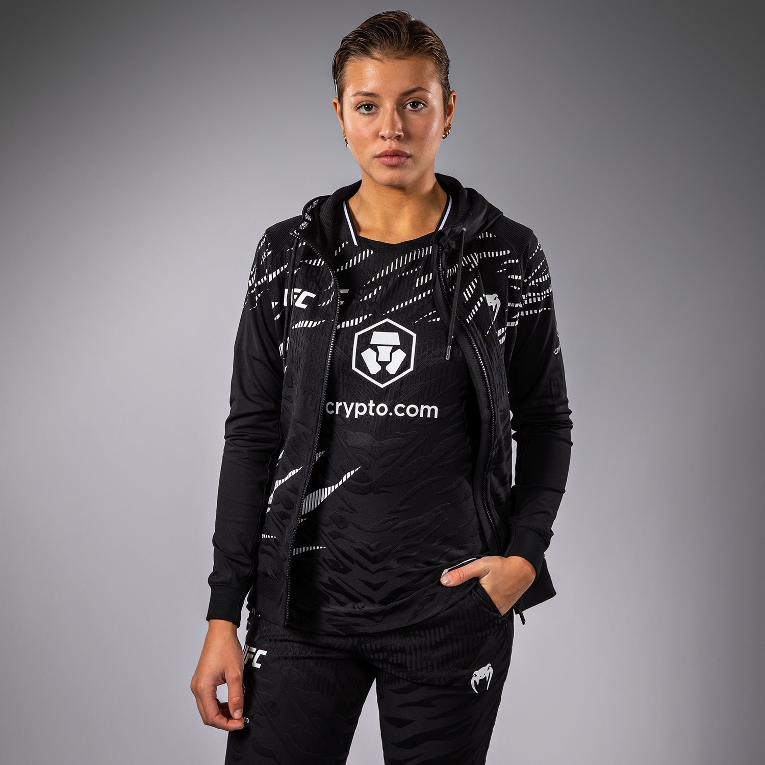 UFC Fusion by Venum Authentic Fight Night Women's Walkout Hoodie