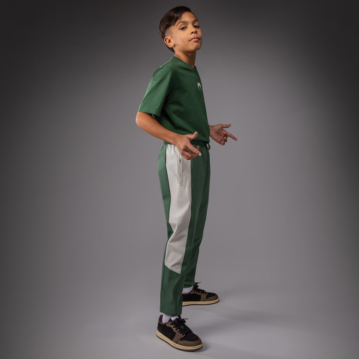 Venum Vectra Kids Joggers - Forest Green/ Off White  product-type_Jogging Pants Venum