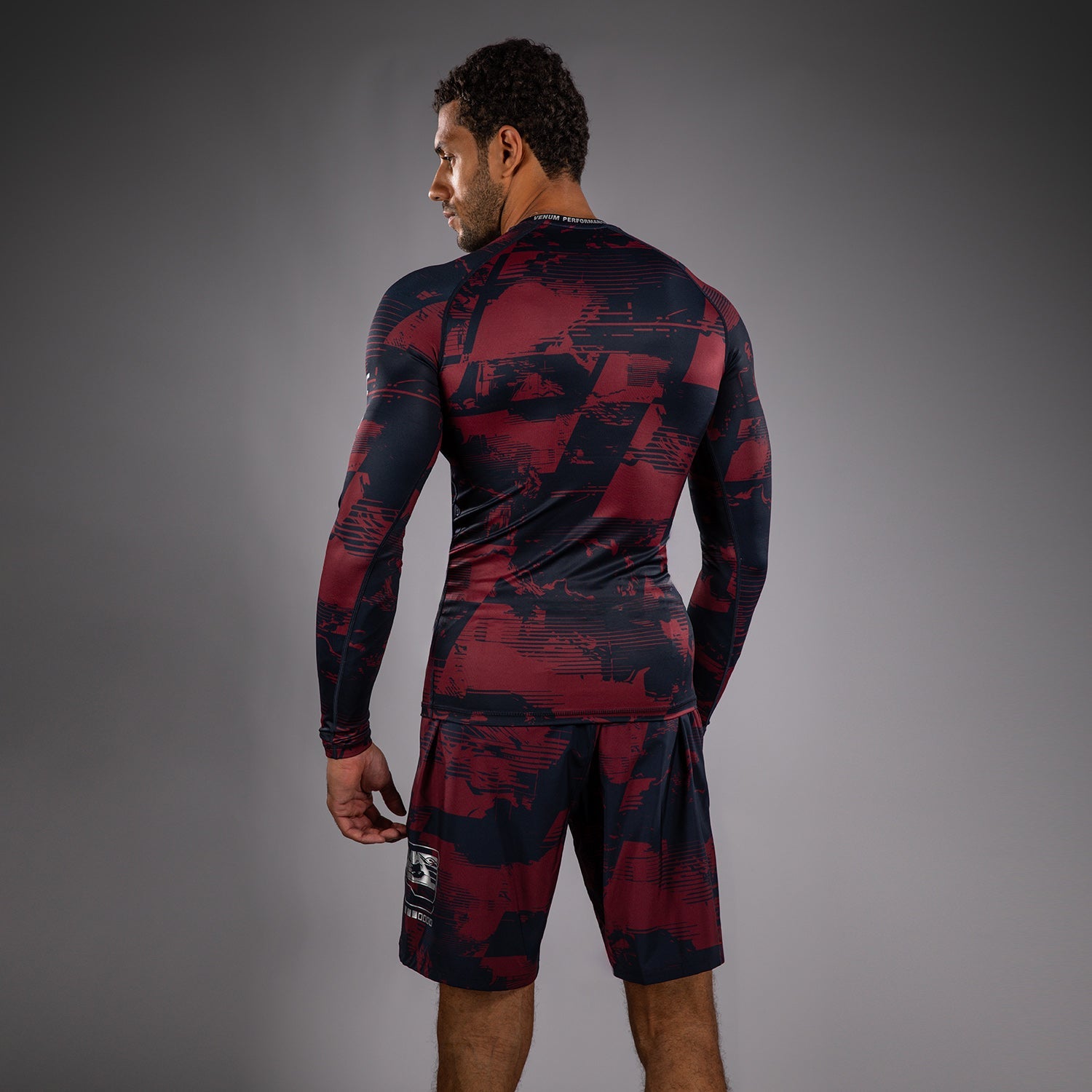 Men's UFC Zenith by Venum Burgundy Authentic Fight Week Performance Long Sleeve Rashguard  product-type_Compression T-Shirts Venum