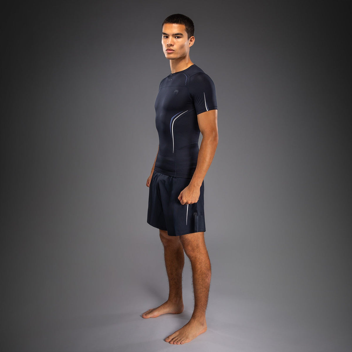 Venum G-Core Short Sleeve Rashguard - Navy Blue/White  product-type_Compression T-Shirts Venum