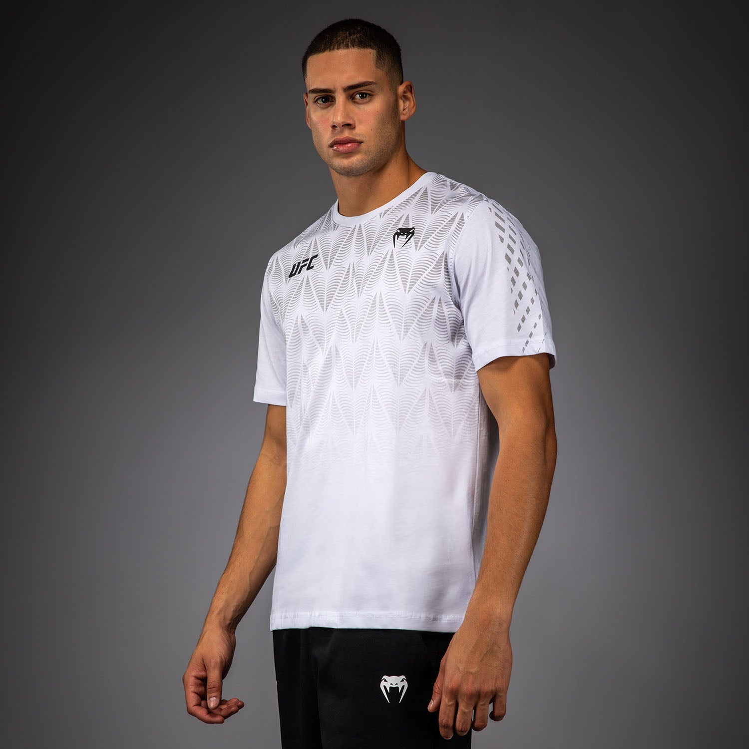 Men's UFC Zenith by Venum Replica White T-Shirt Personalized