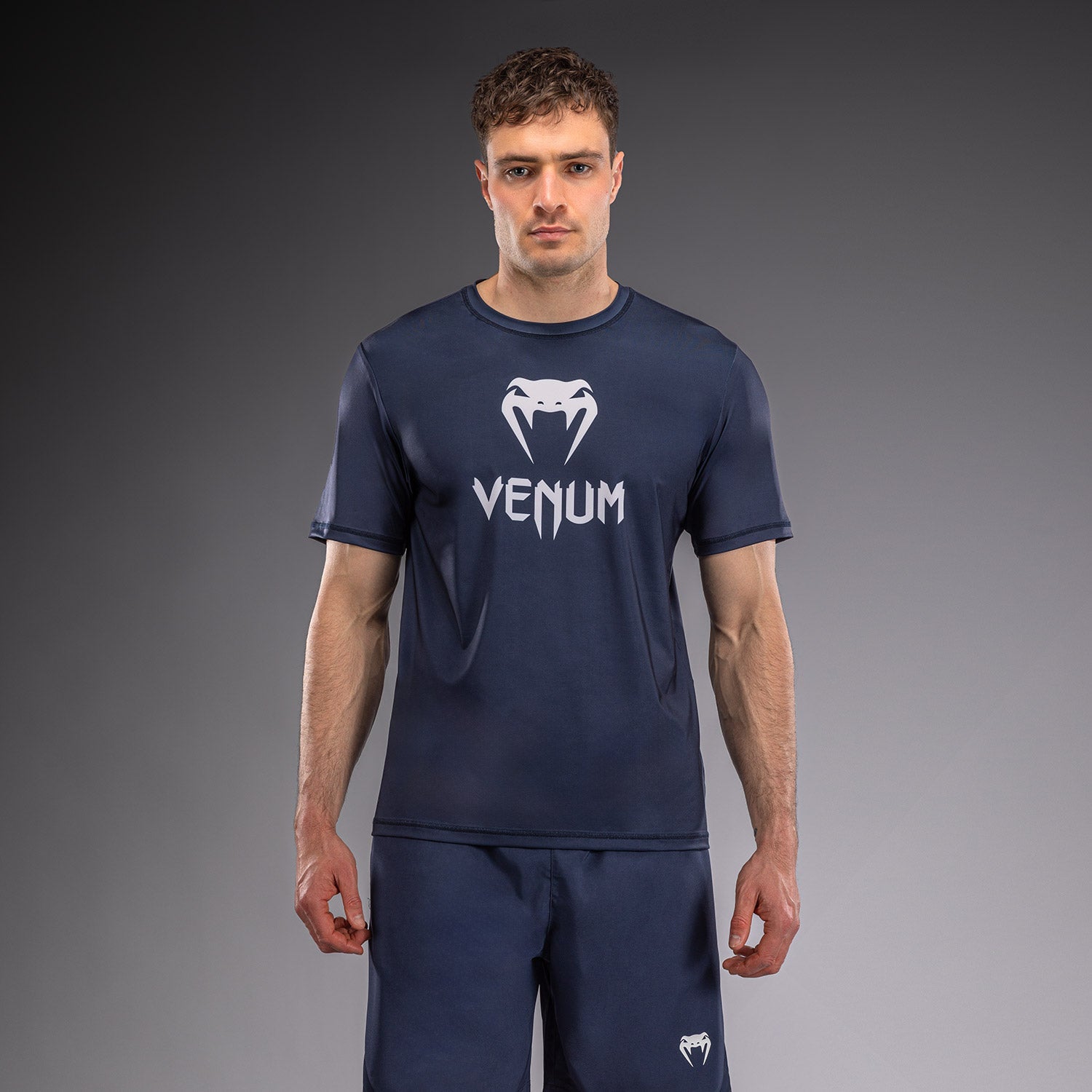 Venum Classic Dry Tech T-Shirt - Navy Blue/White  product-type_Dry Tech T-Shirts Venum