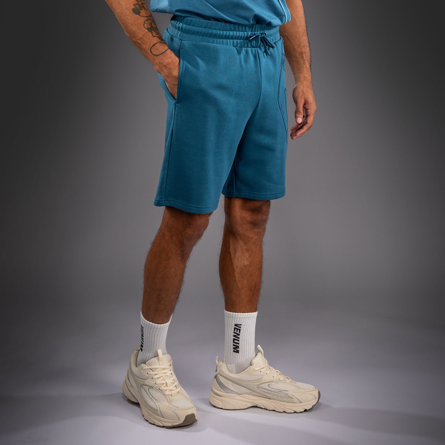 Venum Giant 3D Cotton Shorts - Ocean Blue  product-type_Cotton Shorts Venum