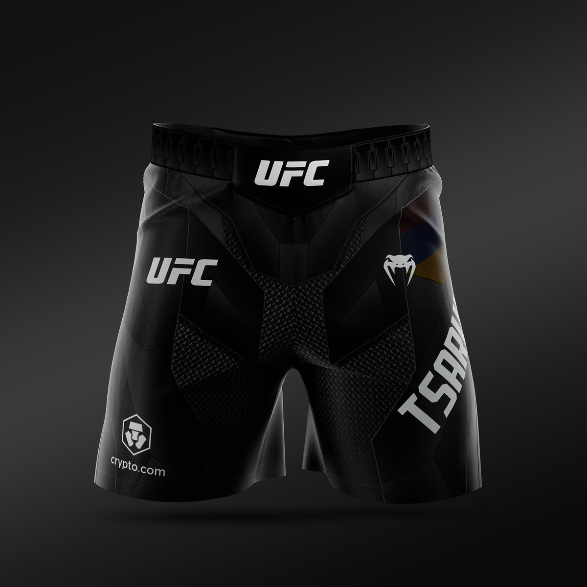 Men's UFC Adrenaline Unrivaled by Venum Black Arman Tsarukyan Short Fit Fight Short