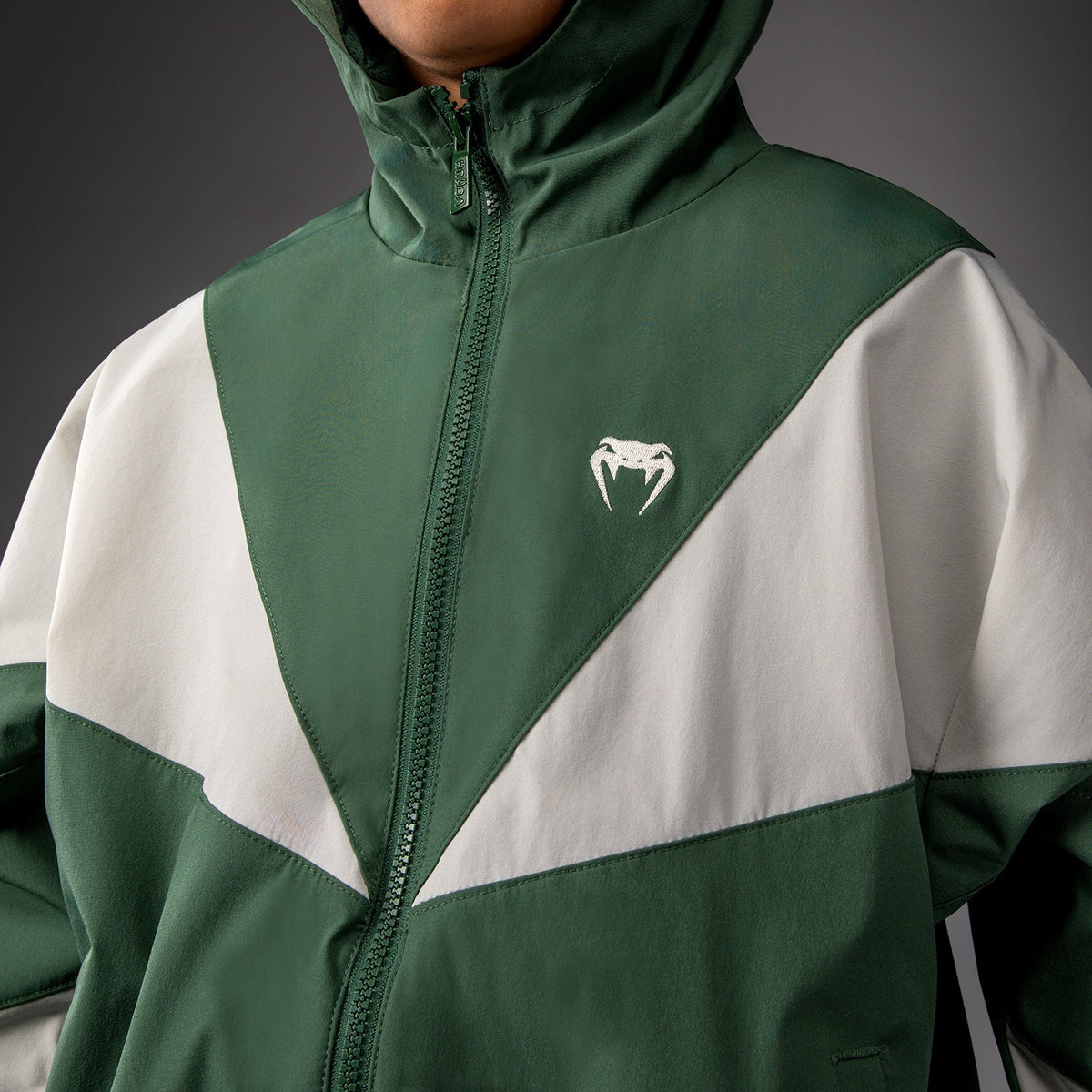 Venum Vectra Kids Track Jackets - Forest Green/ Off White  product-type_Jackets Venum