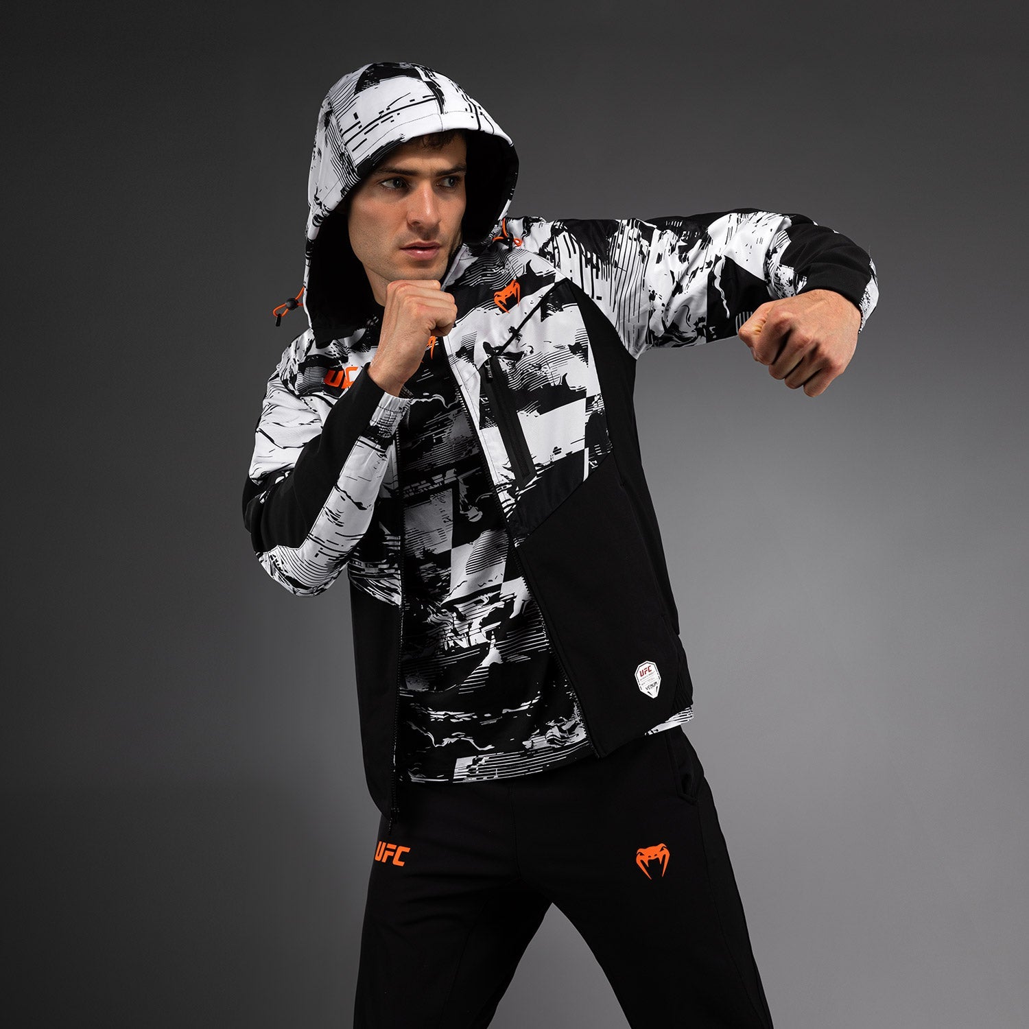 Men's UFC Zenith by Venum White Authentic Fight Week Zip Hoodie  product-type_Jackets Venum