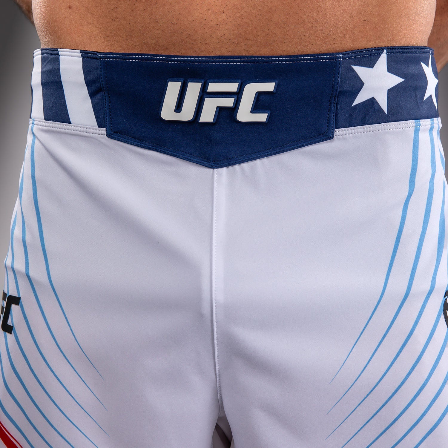 Men's UFC Freedom 250 by Venum White Authentic Fight Night Short Fit Fight Short - Fighter