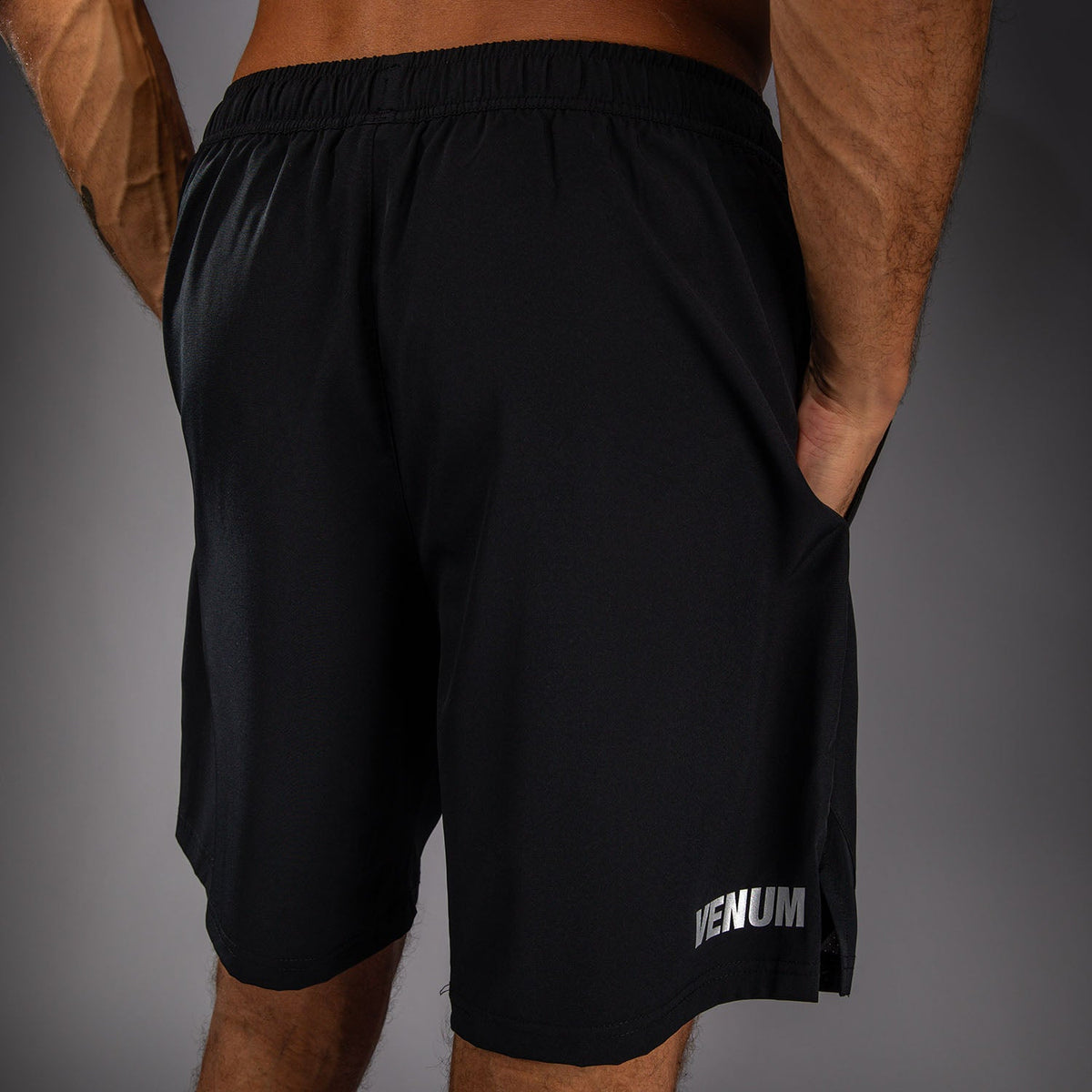 Venum Contender Training Shorts - Black/Silver  product-type_Training shorts Venum