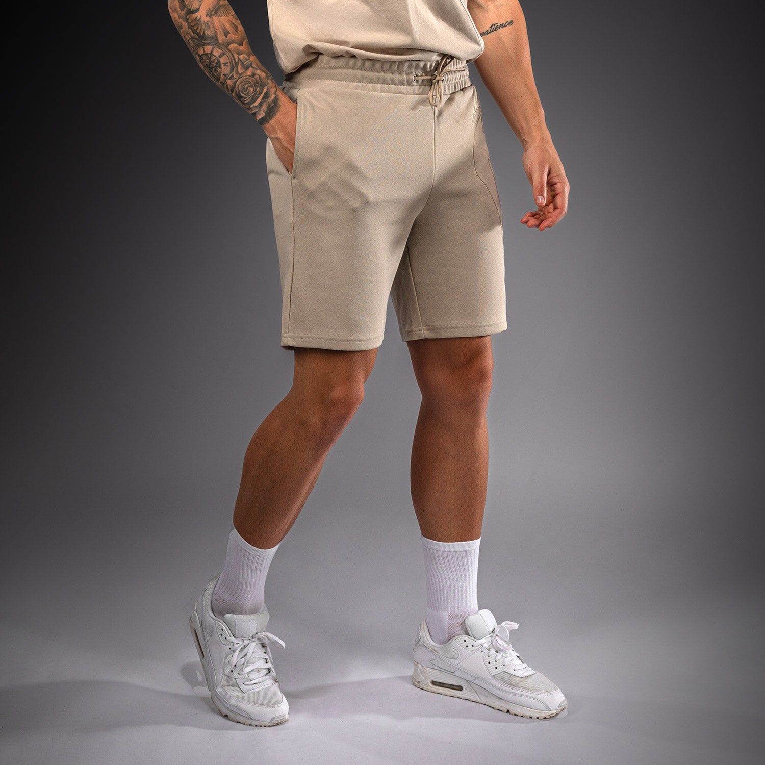 Venum Giant 3D Cotton Shorts - Beige  product-type_Cotton Shorts Venum