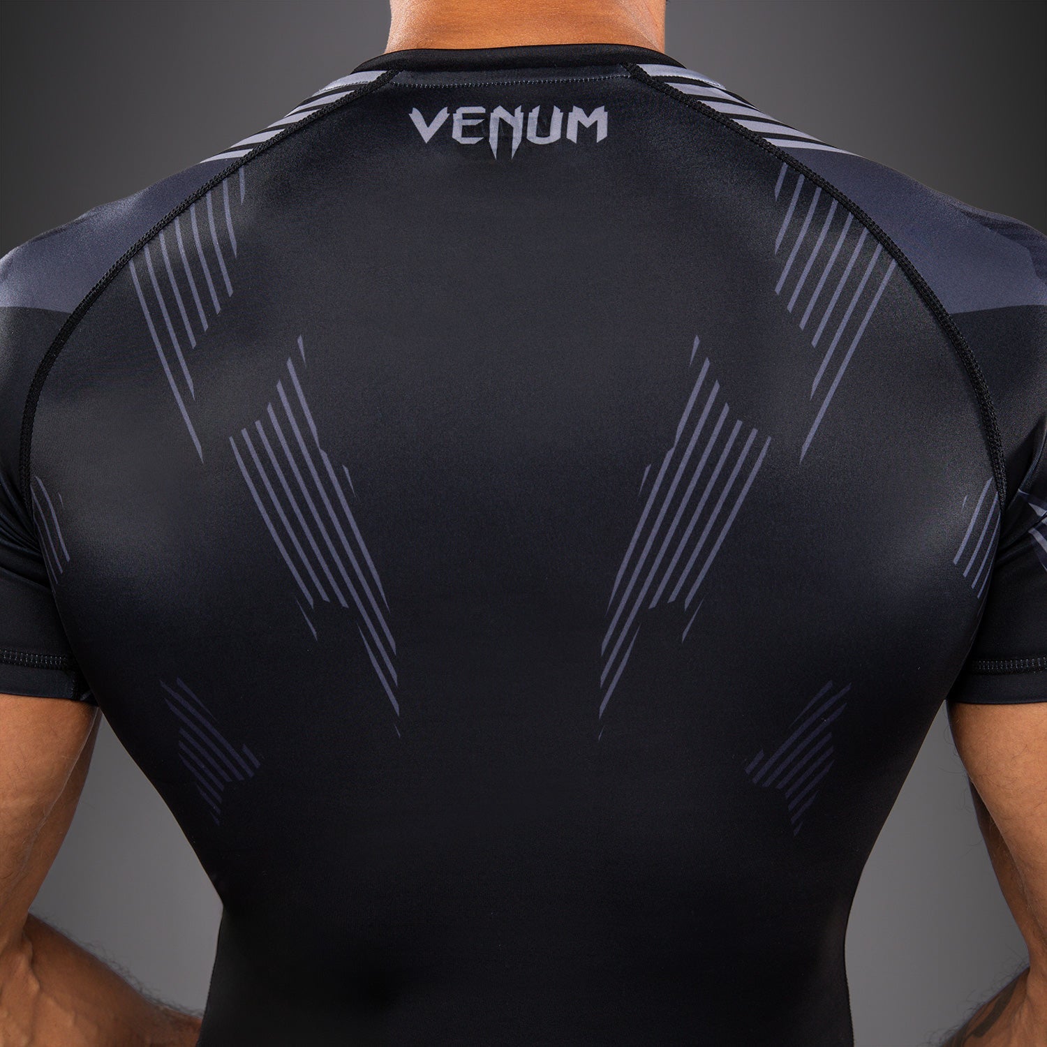 Venum No-Gi 6.0 Short Sleeve Rashguard - Black/Grey  product-type_Compression T-Shirts Venum