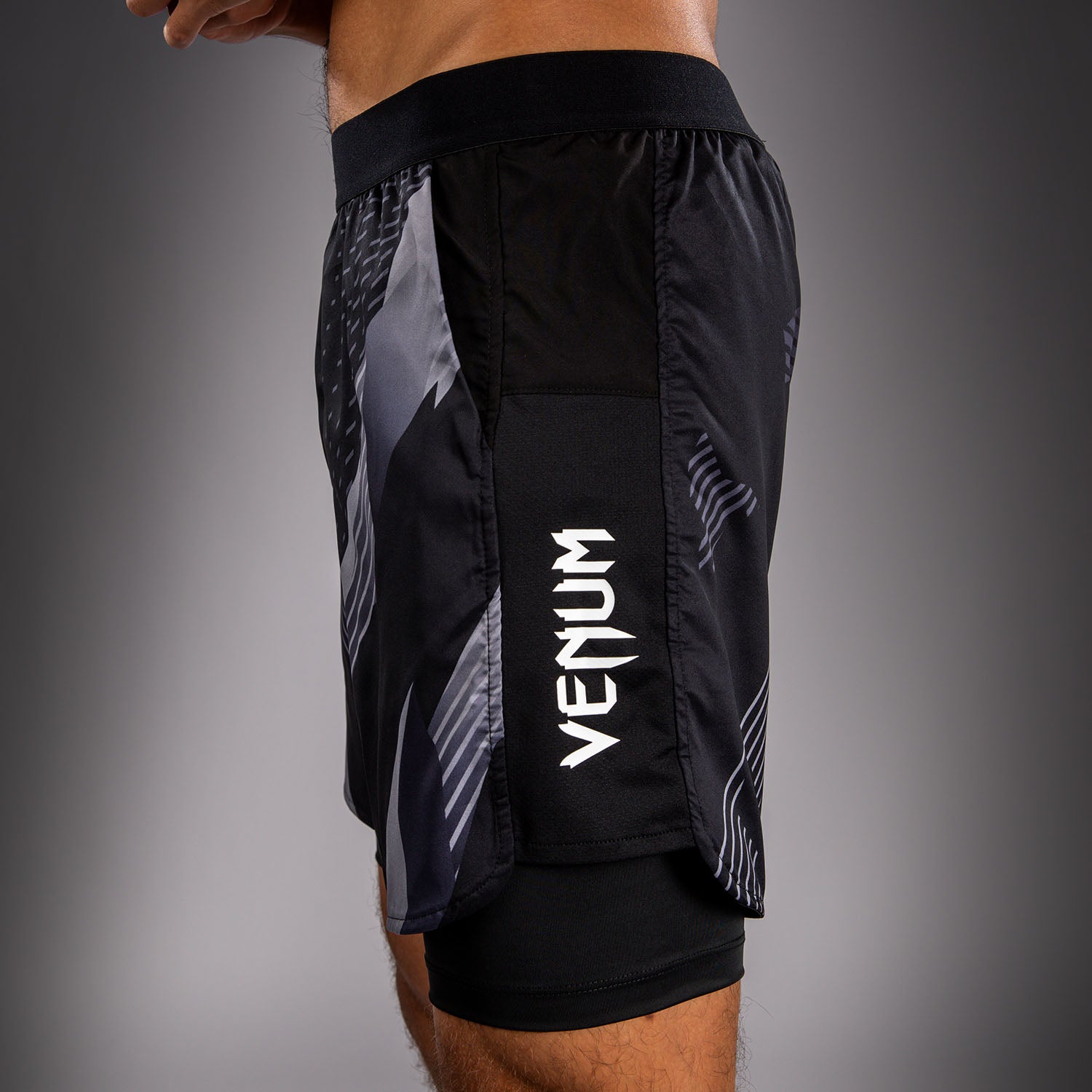 Venum No-Gi 6.0 Training Shorts - Black/White  product-type_Training shorts Venum