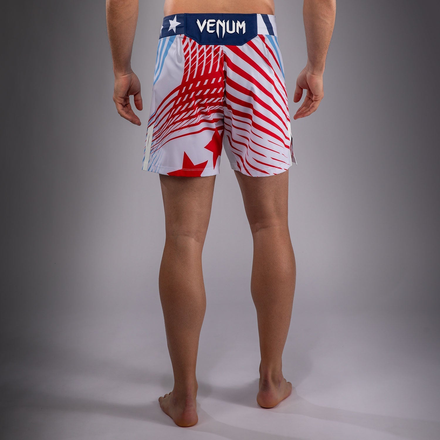 Men's UFC Freedom 250 by Venum White Authentic Fight Night Short Fit Fight Short - Fighter