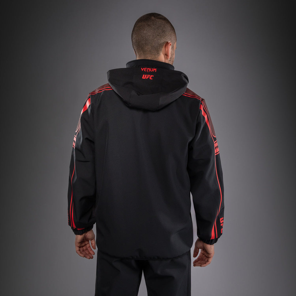 Venum UFC Unity by Venum Authentic Fight Week Men's Zip Hoodie - Black  product-type_Jackets Venum