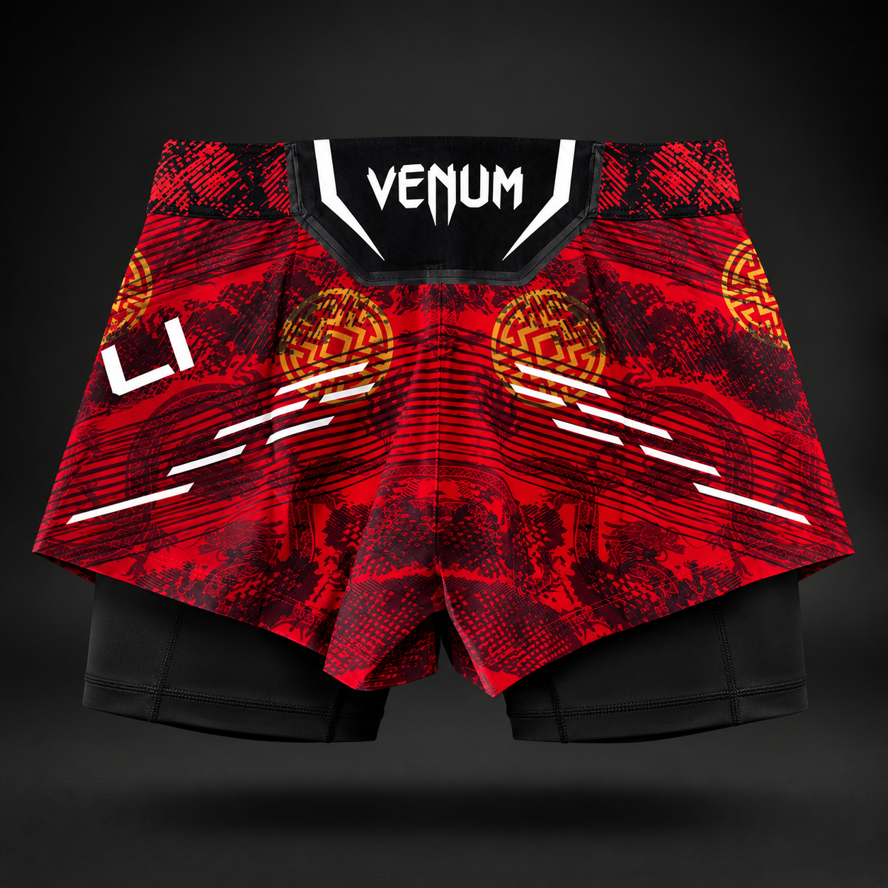 Women's UFC Unrivaled by Venum Red Zhang Weili Fight Shorts  product-type_Sports bras Venum