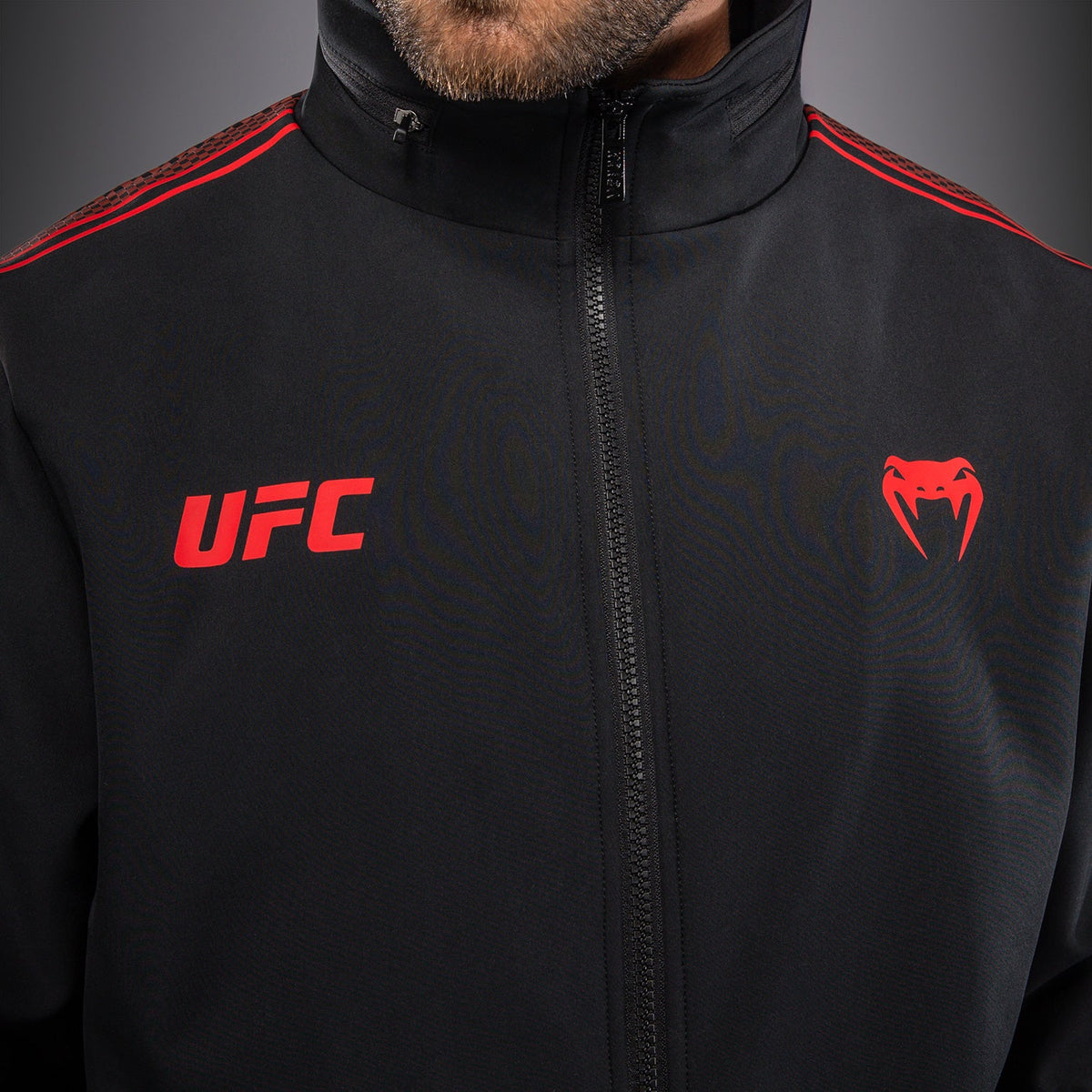 Venum UFC Unity by Venum Authentic Fight Week Men's Zip Hoodie - Black  product-type_Jackets Venum