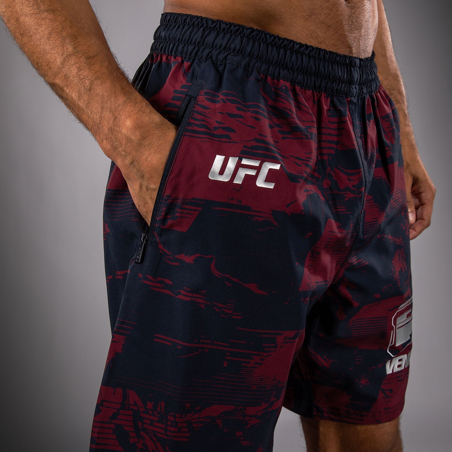 Men’s UFC Zenith by Venum Burgundy Authentic Fight Week Performance Short  product-type_Training shorts Venum