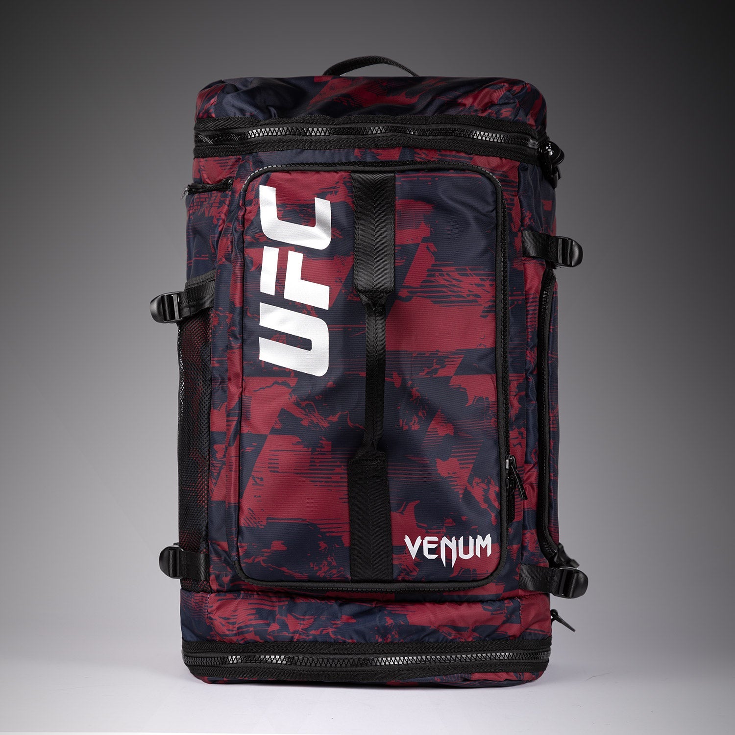 UFC Zenith by Venum Fight Week Sports Bags Navy Blue/Burgundy/Silver Personalized