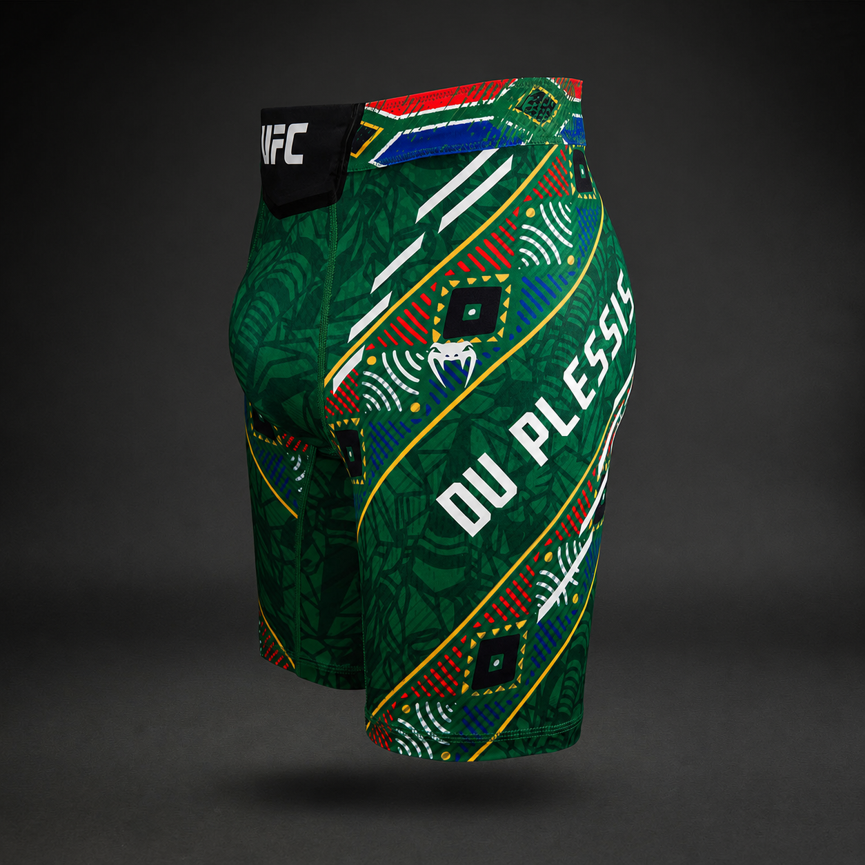 Men's UFC Unrivaled by Venum Green Dricus Du Plessis Vale Tudo Short Second Edition