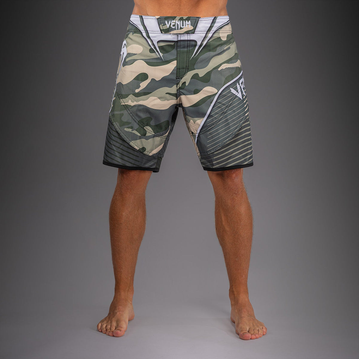 Venum Camo Hero Fight Shorts - Khaki/ Off-White  product-type_MMA Shorts Venum