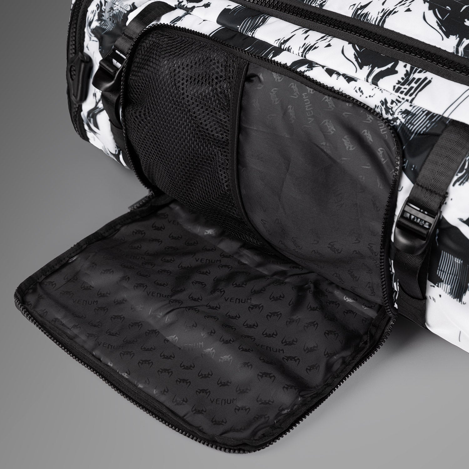 UFC Zenith by Venum Fight Week Sports Bags Black/White/Orange Personalized