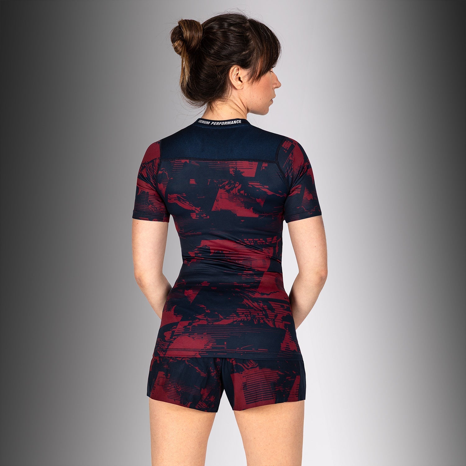 Women’s UFC Zenith by Venum Burgundy Authentic Fight Week Performance Short Sleeve Rashguard  product-type_Compression T-Shirts Venum