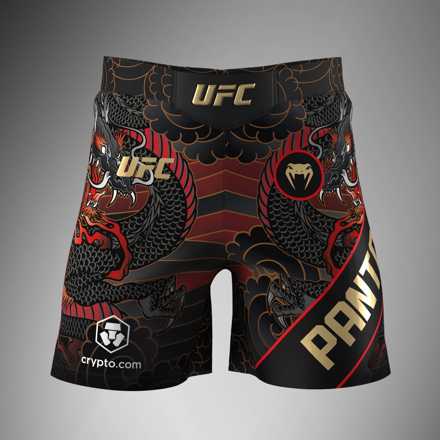 Men's UFC Unrivaled by Venum Red Alexandre Pantoja Short fit Fight short