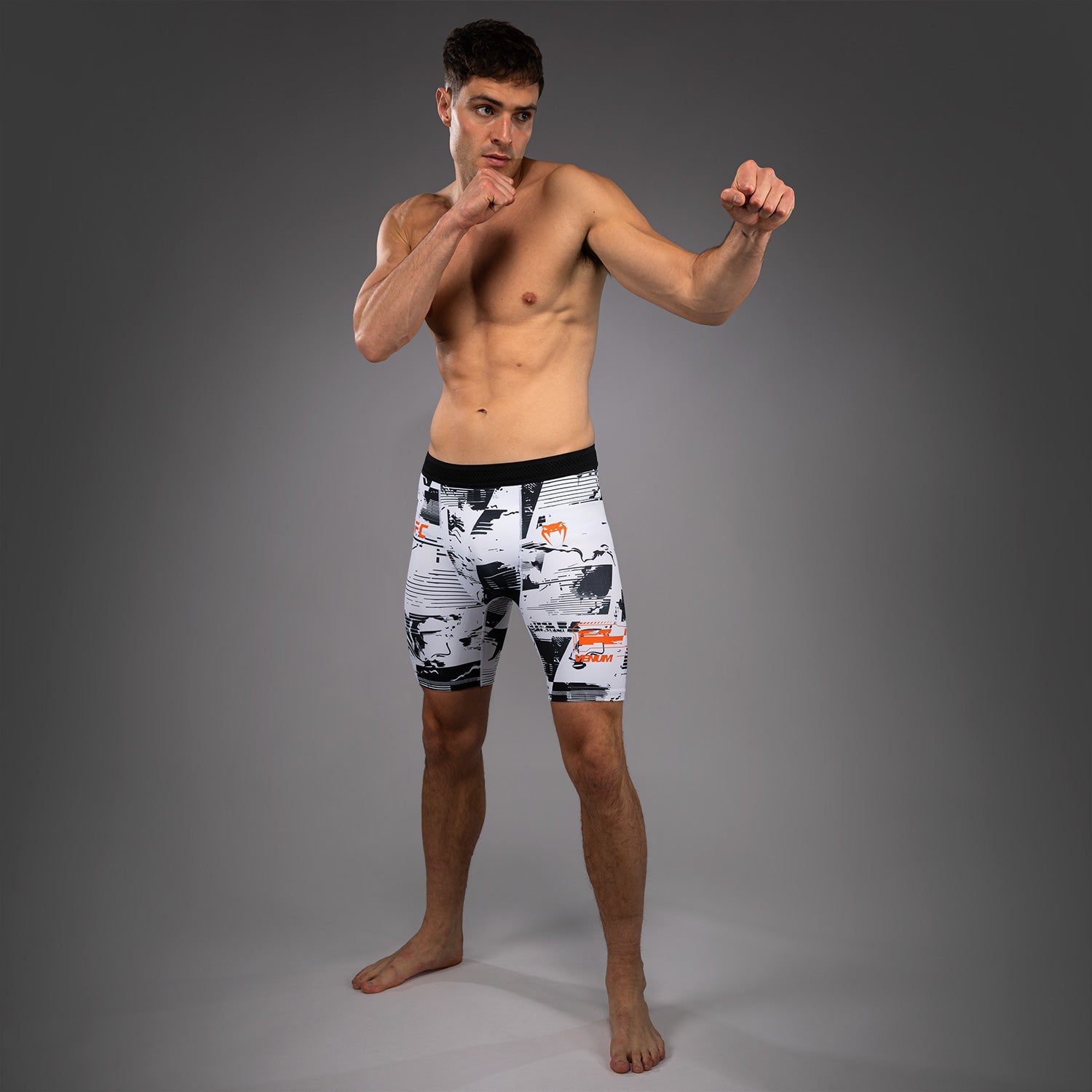 Men’s UFC Zenith by Venum White Authentic Fight Week Performance Vale Tudo Short  product-type_Compression shorts Venum