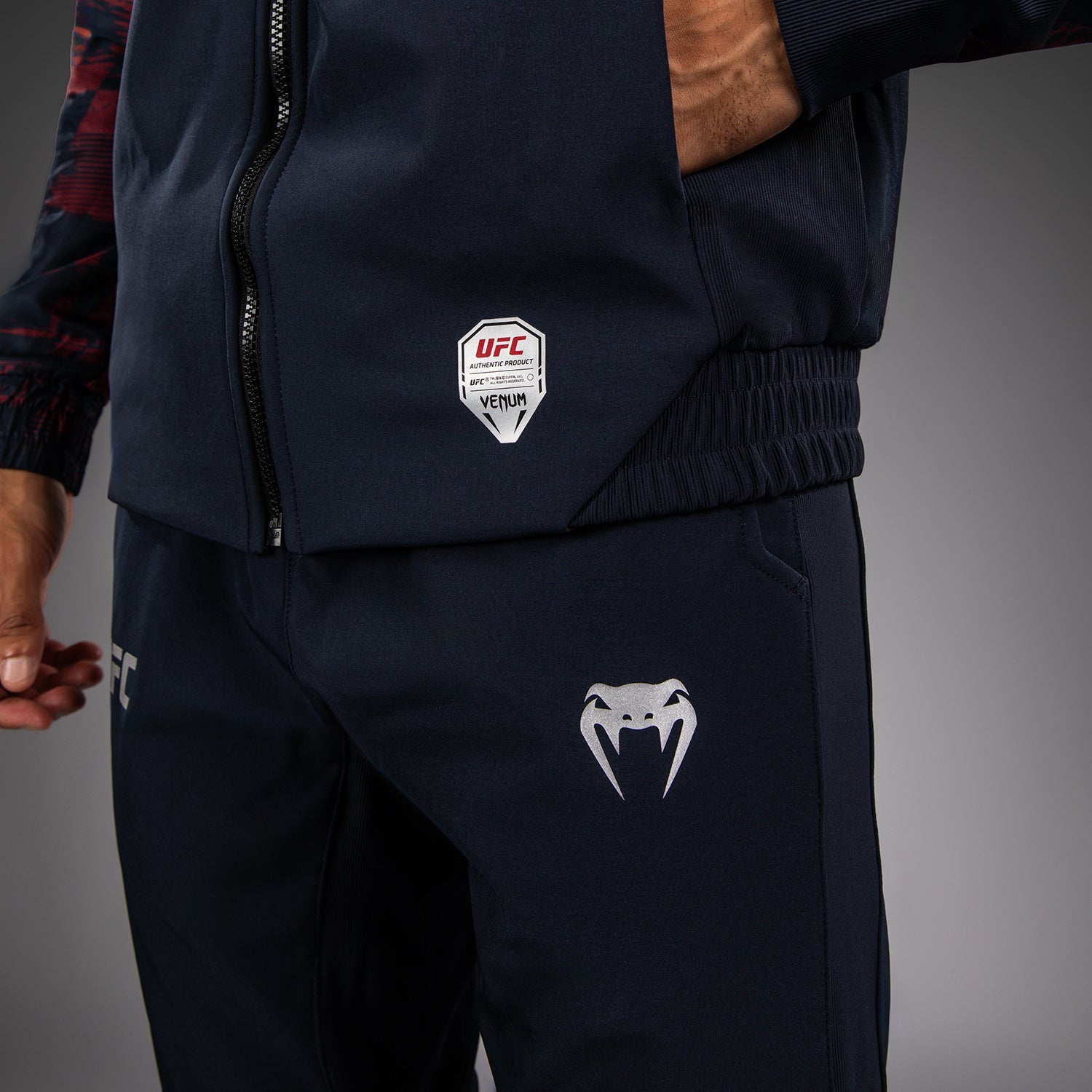 Men's UFC Zenith by Venum Burgundy Authentic Fight Week Zip Hoodie  product-type_Jackets Venum