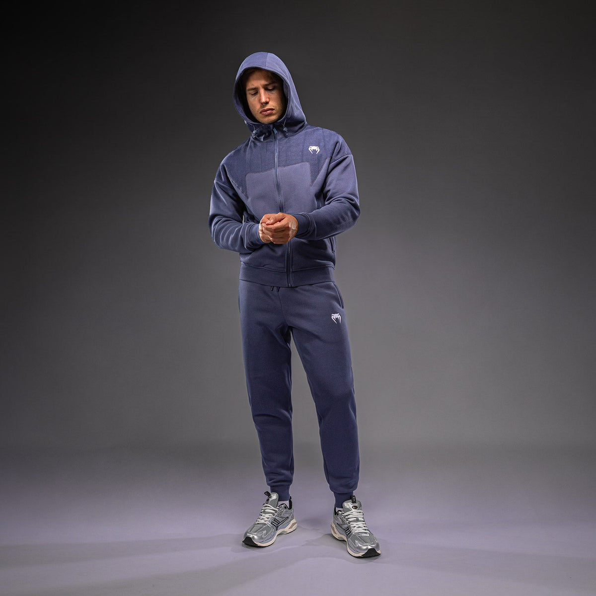 Venum Attack Fleece & Weave Track Jacket - Blue  product-type_Sweatshirts Venum