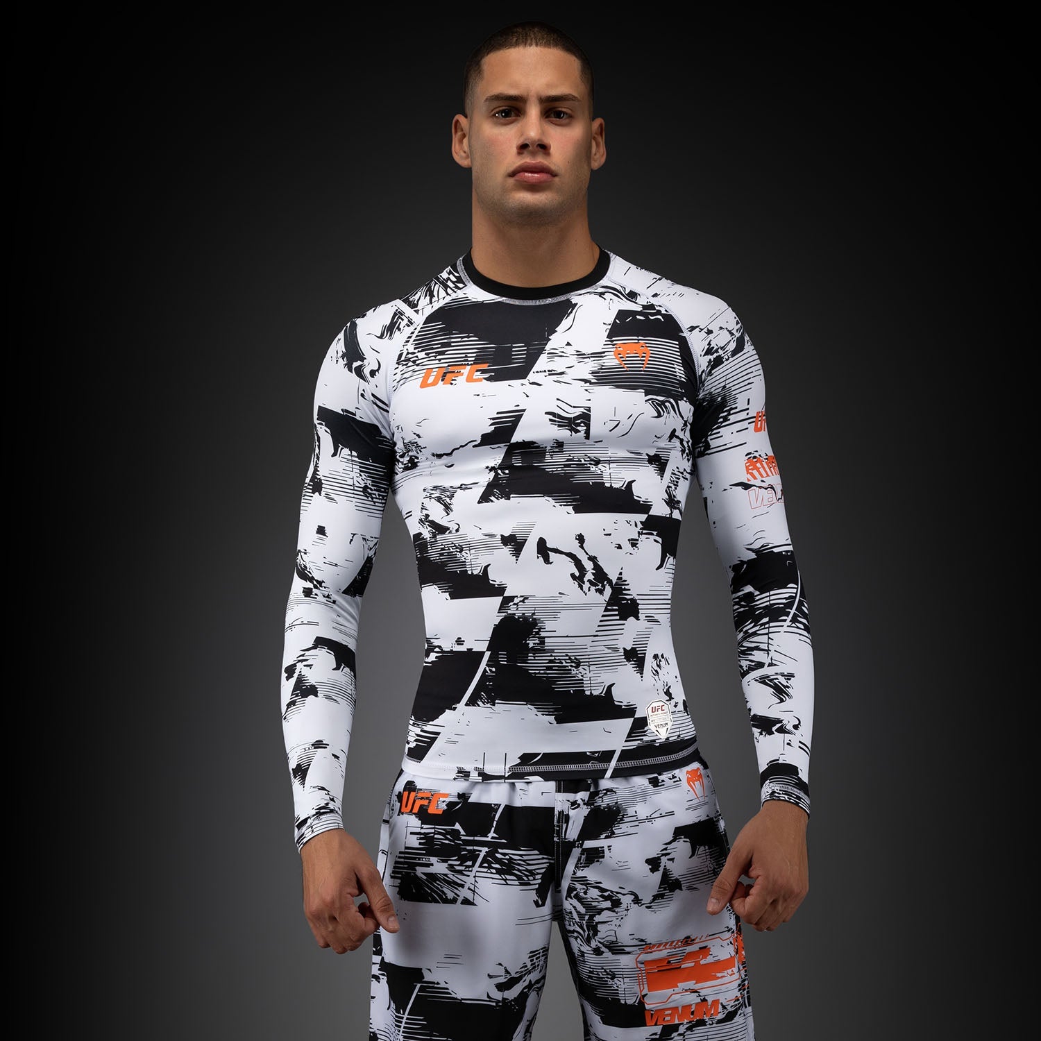Men's UFC Zenith by Venum White Authentic Fight Week Performance Long Sleeve Rashguard  product-type_Compression T-Shirts Venum