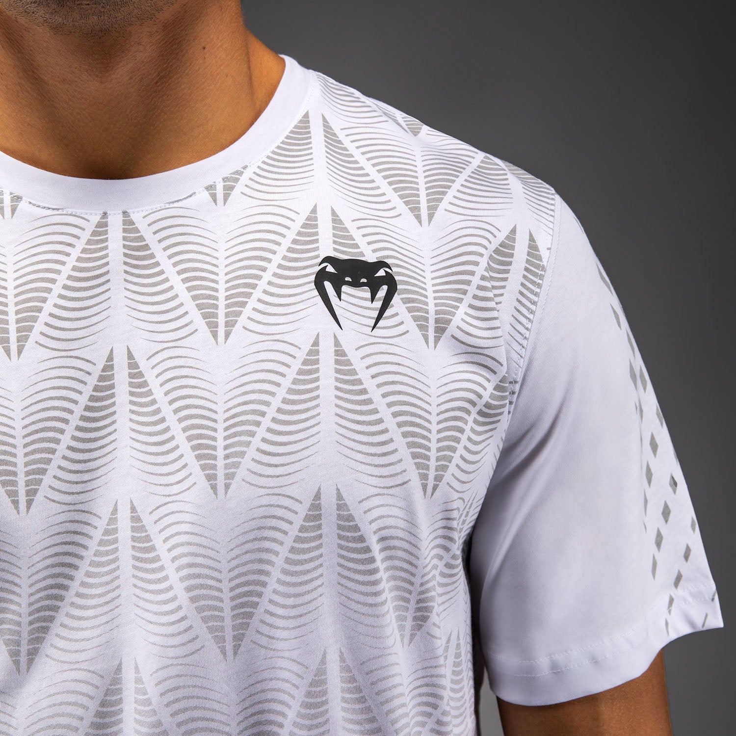 Men's UFC Zenith by Venum Replica White T-Shirt Personalized