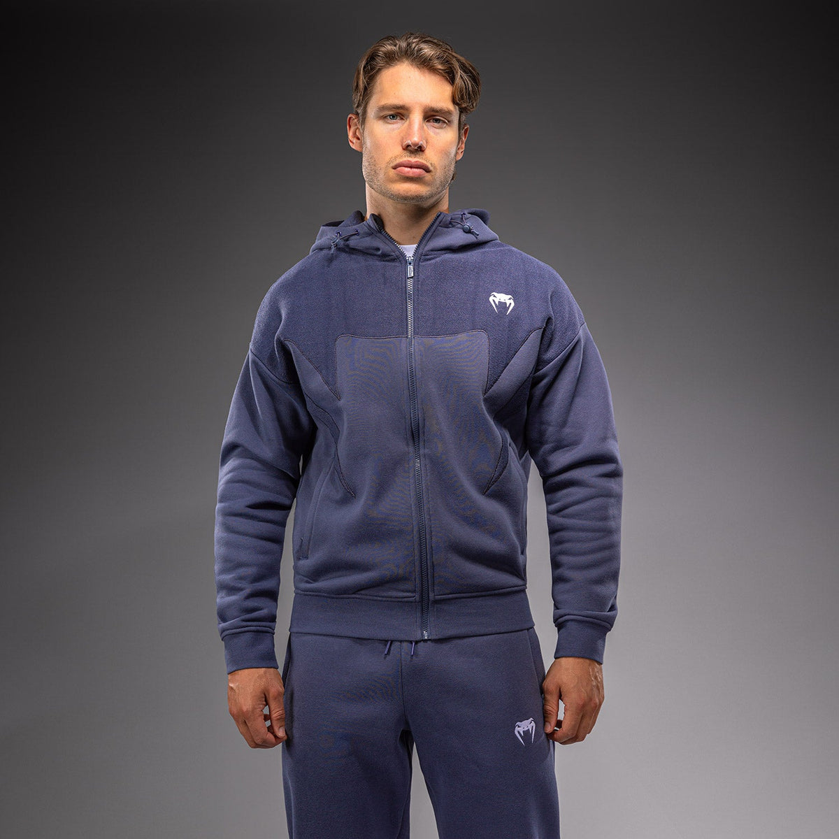 Venum Attack Fleece & Weave Track Jacket - Blue  product-type_Sweatshirts Venum