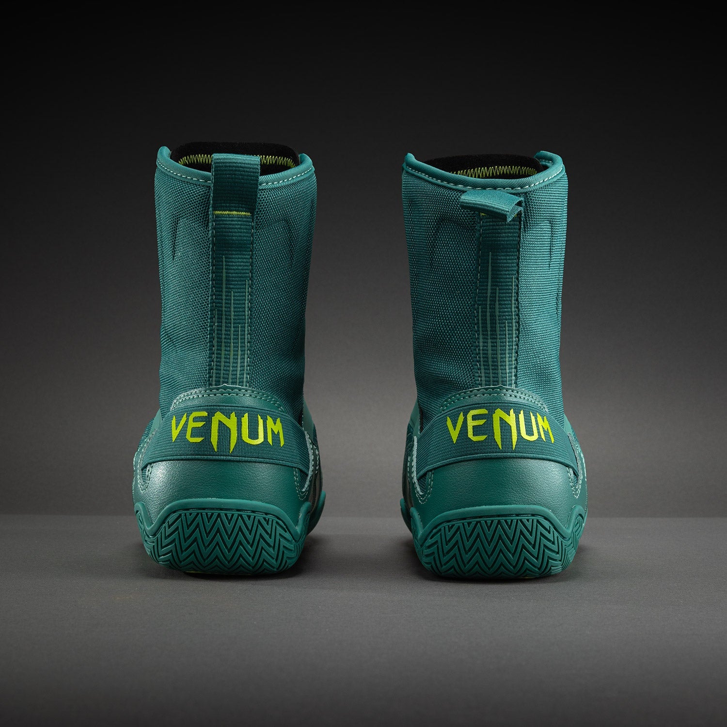 Venum Elite Neo Boxing Shoes - Green/ Neon Yellow  product-type_Boxing shoes Venum