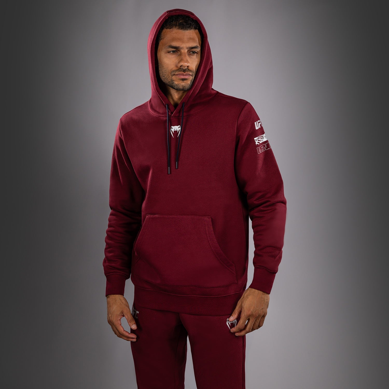 Men's UFC Zenith by Venum Burgundy Authentic Fight Week Pullover Hoodie  product-type_Sweatshirts Venum